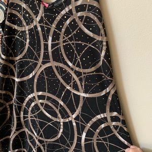 Black metallic dress